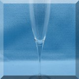 G17. Tiffany & Co. single champagne flute. 9”h - $10 